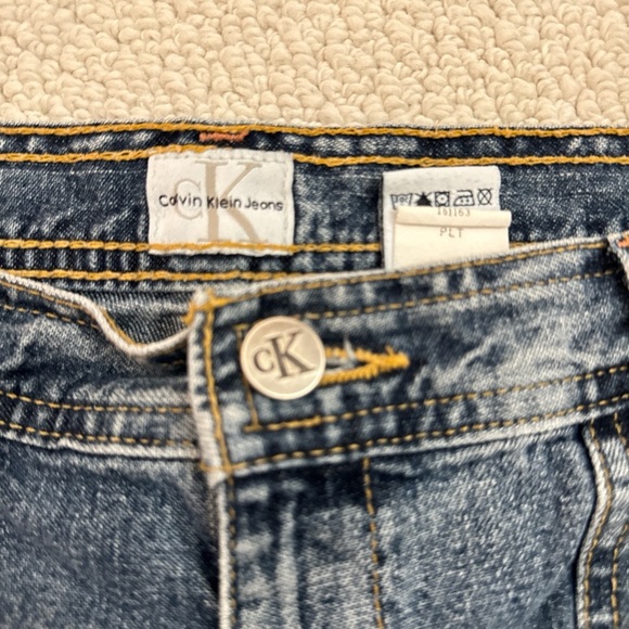 90s Calvin Klein Denim Mini Skirt - Picture 2 of 5